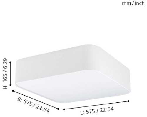 Потолочный светильник Pasteri Square 99089 Eglo