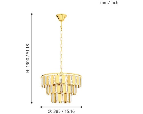 Подвесная люстра Erseka 99098 Eglo