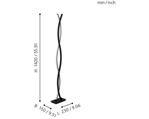 Торшер Lasana 3 99319 Eglo