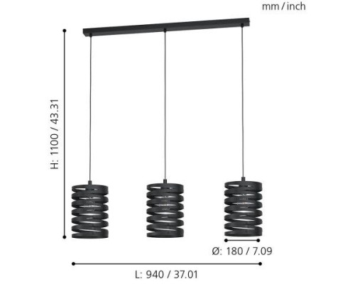 Подвесной светильник Cremella 99347 Eglo