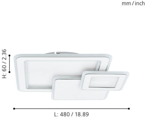 Потолочная люстра Mentalurgia 99398 Eglo