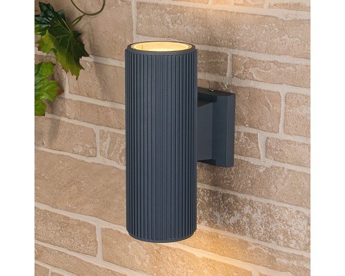 Настенный светильник уличный Strict 1403 TECHNO серый Elektrostandard