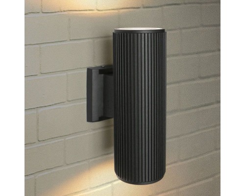 Настенный светильник уличный Strict 1403 TECHNO черный Elektrostandard