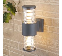 Настенный светильник уличный Strada 1407 TECHNO серый Elektrostandard