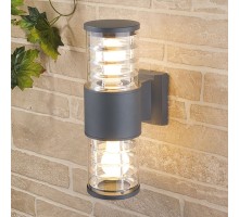 Настенный светильник уличный Strada 1407 TECHNO серый Elektrostandard