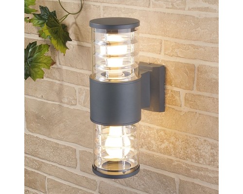 Настенный светильник уличный Strada 1407 TECHNO серый Elektrostandard