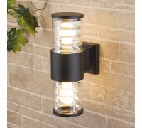 Настенный светильник уличный Strada 1407 TECHNO черный Elektrostandard