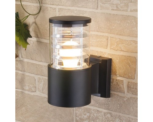 Настенный светильник уличный Strada 1408 TECHNO черный Elektrostandard