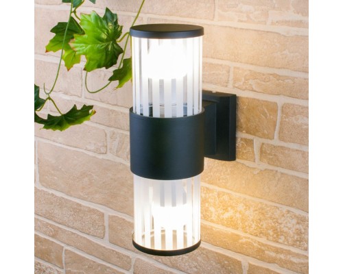 Настенный светильник уличный Techno 1411 TECHNO чёрный Elektrostandard