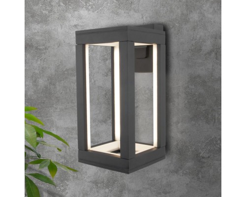 Настенный светильник уличный Frame 1527 TECHNO LED серый Elektrostandard