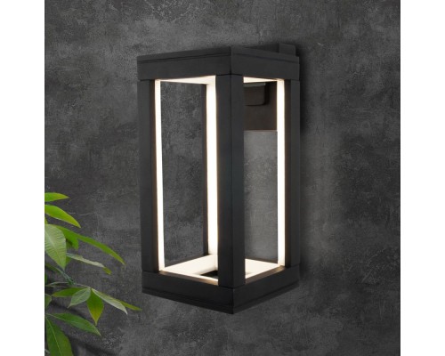 Настенный светильник уличный Frame 1527 TECHNO LED черный Elektrostandard