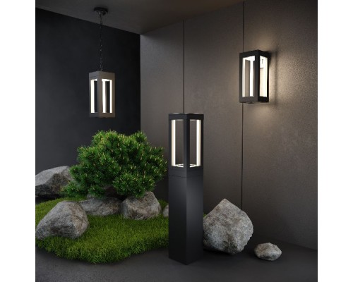 Настенный светильник уличный Frame 1527 TECHNO LED черный Elektrostandard