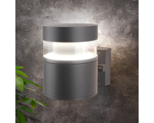 Настенный светильник уличный 1530 TECHNO LED серый Elektrostandard
