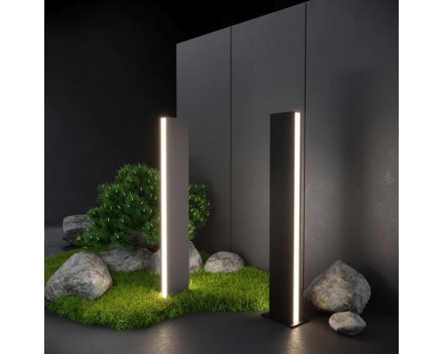 Наземный светильник Flat 1538 TECHNO LED черный Elektrostandard