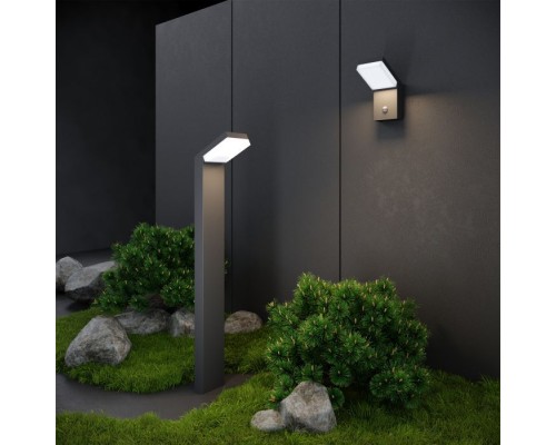 Настеный светильник уличный Sensor 1541 TECHNO LED серый Elektrostandard