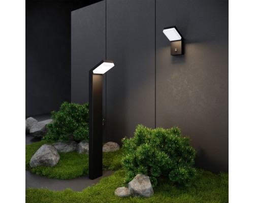 Настеный светильник уличный Sensor 1541 TECHNO LED черный Elektrostandard