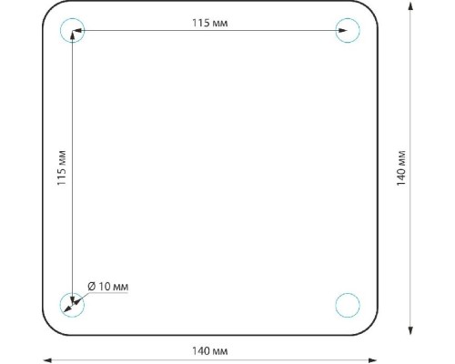 Наземный светильник Ignis 1550 TECHNO черный Elektrostandard