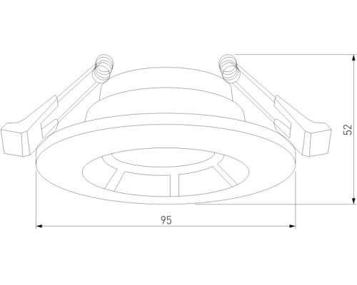 Точечный светильник Asimo 25009/01 Elektrostandard