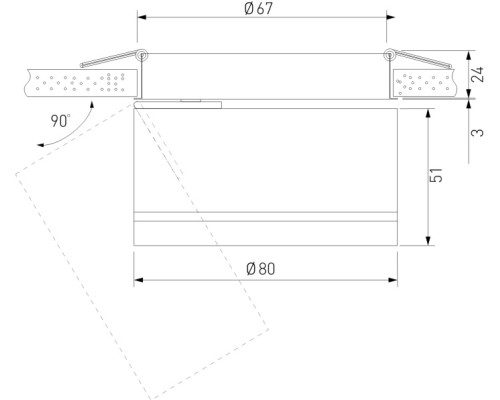 Точечный светильник Stark 25035/LED Elektrostandard