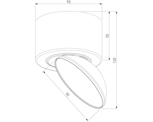 Точечный светильник Smooth 25053/LED Elektrostandard