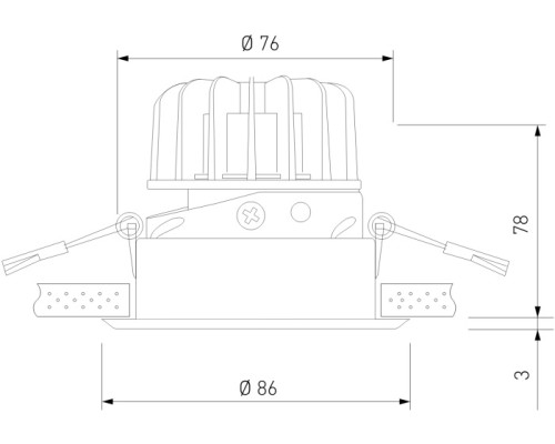 Точечный светильник Osti 25081/LED Elektrostandard