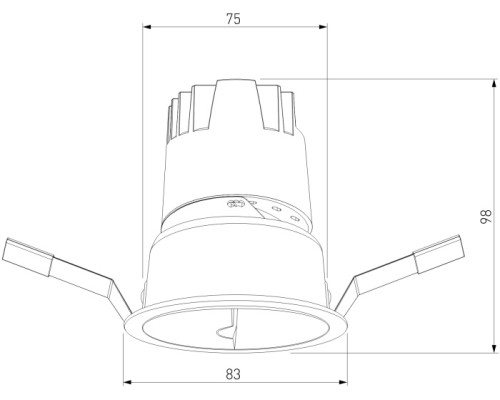 Точечный светильник Inline 25090/LED Elektrostandard