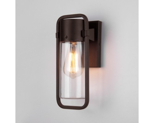 Настенный светильник уличный Lab 35001/D коричневый Elektrostandard