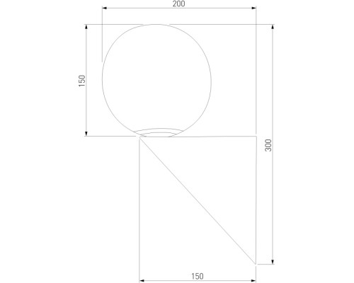 Настенный светильник уличный Gravity 35003/U черный Elektrostandard
