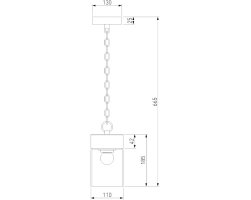 Уличный светильник подвесной Atrani 35085/H черный Elektrostandard