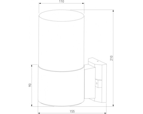 Настенный светильник уличный Roil 35125/U Elektrostandard