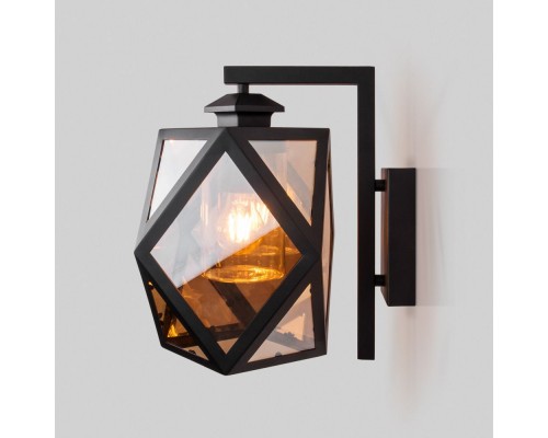 Настенный фонарь уличный Ambra 35133/D черный Elektrostandard