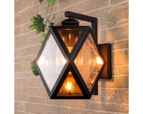 Настенный фонарь уличный Ambra 35133/D черный Elektrostandard