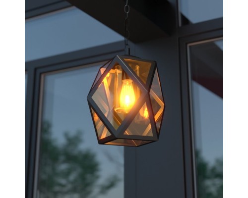 Уличный подвесной светильник Ambra 35133/H черный Elektrostandard