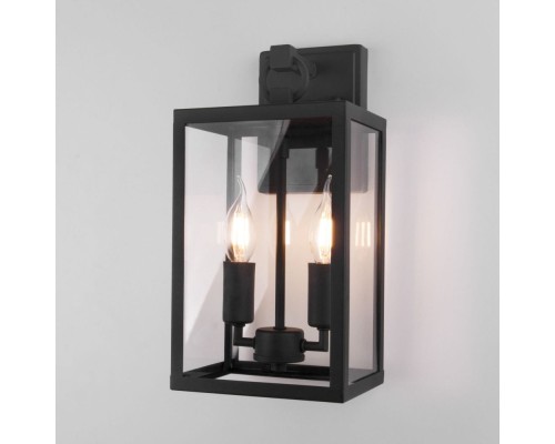 Настенный светильник уличный Candle 35150/D черный Elektrostandard