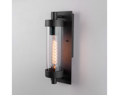 Настенный светильник уличный Pipe 35151/D чёрный Elektrostandard