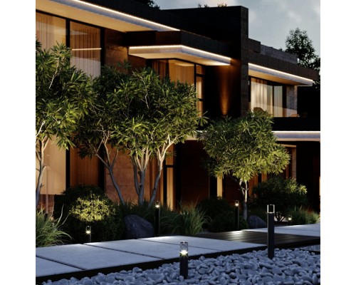 Грунтовый светильник Hidden 35166/F черный Elektrostandard