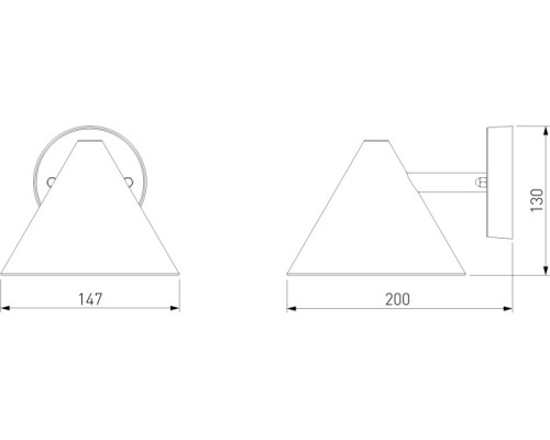 Настенный светильник уличный Artic 35169/D черый Elektrostandard