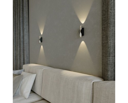 Бра Steel 40109/LED чёрный/сталь Elektrostandard