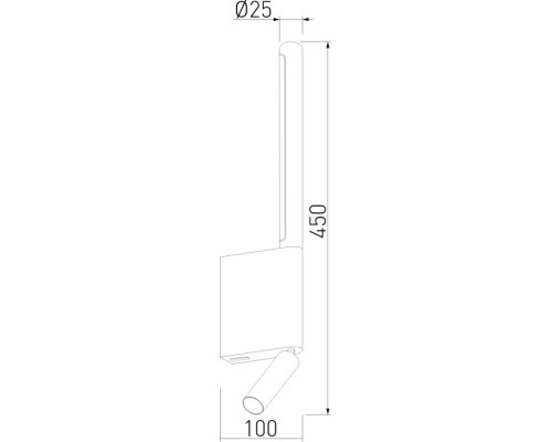 Настенный светильник Sarca 40111/LED графит Elektrostandard