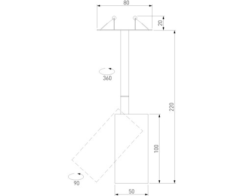 Точечный светильник Drop 50222 LED Elektrostandard