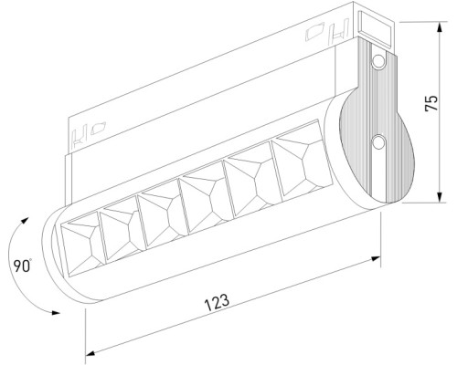 Трековый светильник Slim Magnetic 85048/01 Elektrostandard