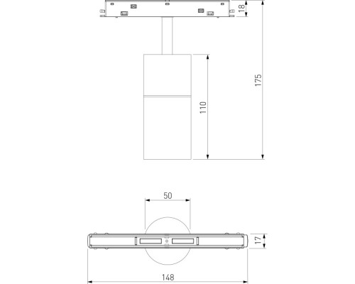 Трековый светильник Slim Magnetic 85074/01 Elektrostandard