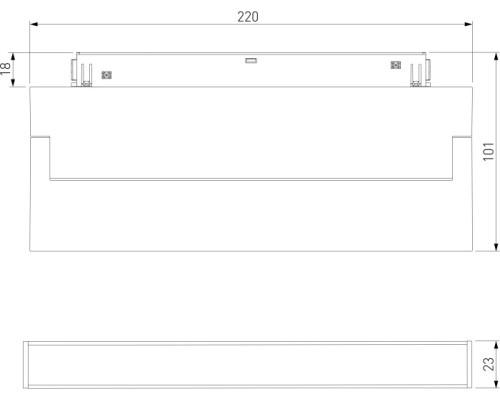 Трековый светильник Slim Magnetic 85082/01 Elektrostandard