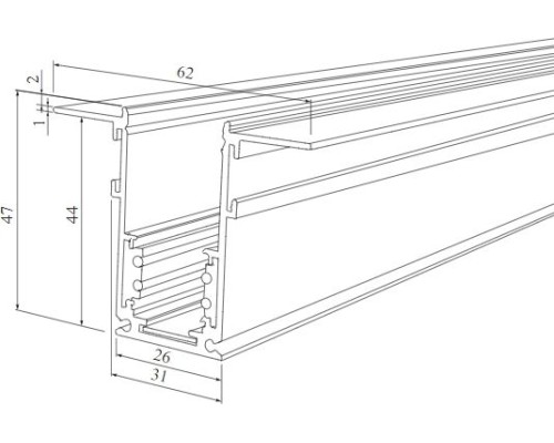 Шинопровод/трек Slim Magnetic 85086/00 Elektrostandard