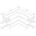 Коннектор угловой Slim Magnetic 85093/00 Elektrostandard