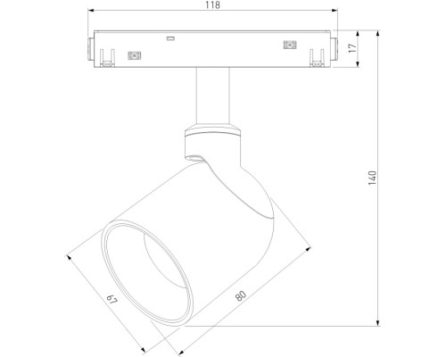 Трековый светильник Slim Magnetic 85109/01 Elektrostandard