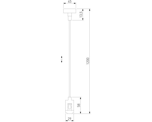 Подвесной комплект с вводом питания Esthetic Magnetic 85154/00 Elektrostandard