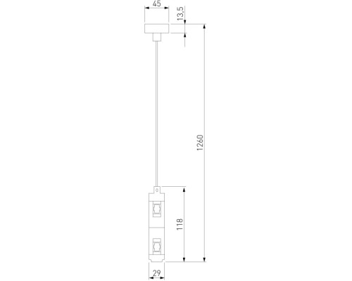 Набор для подвеса двойной Esthetic Magnetic 85156/00 Elektrostandard