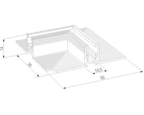 Коннектор угловой Mini Magnetic 85177/00 Elektrostandard