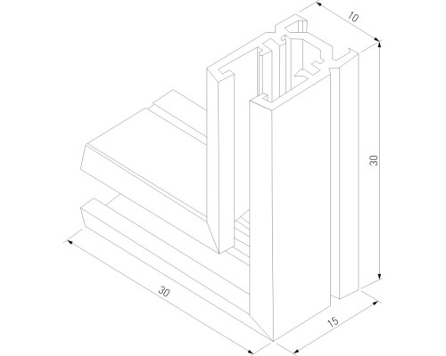 Коннектор угловой Mini Magnetic 85179/00 Elektrostandard